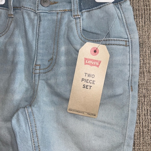 NWT Levi's Kids doodle logo tee short set size 4T - Picture 5 of 8
